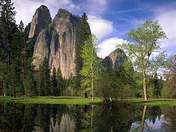 Landscape, Rivers, Trees, Mountains HD wallpaper