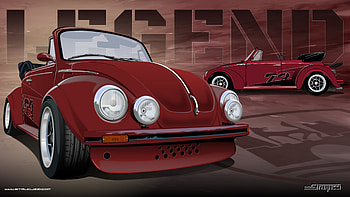 VW Beetle Legend, Convertible, Beetle, Oldtimer, Aircooled, Tuning HD wallpaper