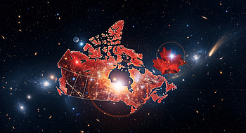 Canada, Maple Leaf, Space HD wallpaper