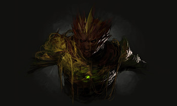 Swampfire, Ben 10, minimal, art HD wallpaper