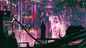 The Night Begin, Ghost in The Shell, art HD wallpaper