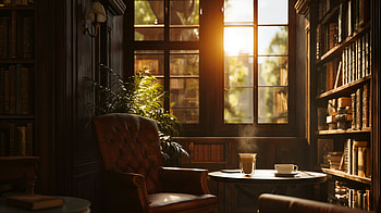 Cozy Brown Armchair in Aesthetic Room — Quad, Cozy, Brown, Armchair HD wallpaper