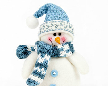 Snowman, Christmas, scarf, hat HD wallpaper