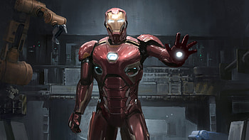 Iron Man In Making, iron-man, superheroes, artwork, digital-art HD wallpaper