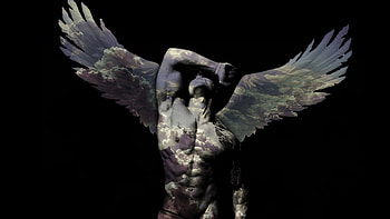 Zyzz, abs, hardstyle, zyss, bodybuilder, dark, gym, angel, bodybuilding HD wallpaper