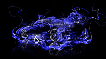 Blue Fire Horses - afari HD wallpaper