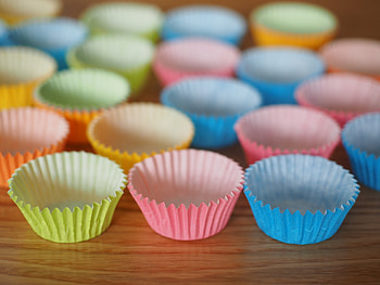 Colorful, paper cup, empty HD wallpaper