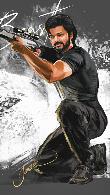 Beast Vijay, Poster, movie, vijay thalapathy HD phone wallpaper