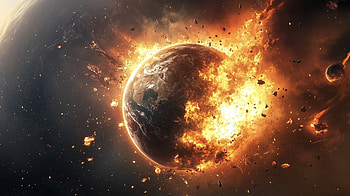 Stunning of Planet Destruction, Planet Destruction HD wallpaper