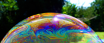 Soap bubble, texture, close up HD wallpaper