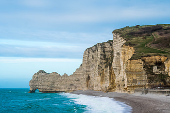 Landscape, coast, blue sea HD wallpaper
