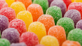 Colorful jelly candy, Sweet and chewy, Bursting with flavors, Fun and vibrant HD wallpaper