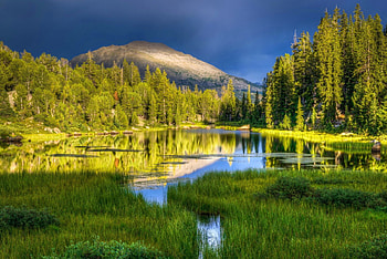 Natural beauty, river, natural, creek, glow, serenity, nice, quiet, reflection, trees, greenery, calm, hills, cloudy, beautiful, grass, beayty, lake, mountain, nature, sky, lovely, stream HD wallpaper