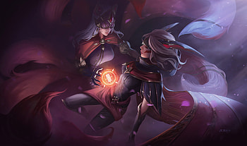Arcana Xayah & Arcana Ahri, Ahri (League Of Legends), Xayah (League of Legends), video game, League Of Legends HD wallpaper