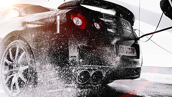 Nissan R35 GTR, rear HD wallpaper