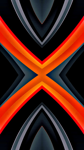 material design neon, digital, orange, tech, amoled, modern, texture, black, geometric, gamer, abstract HD phone wallpaper