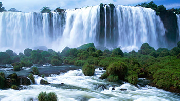 Landscape, Waterfalls HD wallpaper