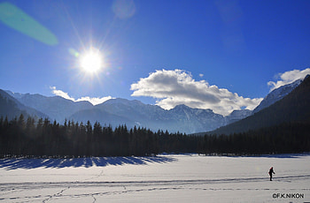 HINTERSTODER AUSTRIA, winter, sun, snow, austria HD wallpaper