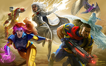 X Men Gold Team from Marvel Comics, X-Men, Jean Grey, Storm (Marvel Comics), Bishop (Marvel Comics) HD wallpaper