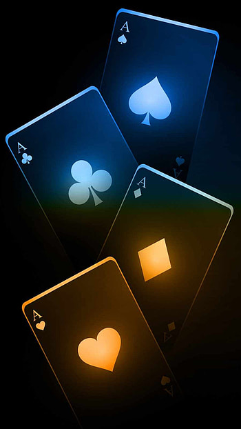 Neon Poker Ace Cards is , Neon Card HD phone wallpaper