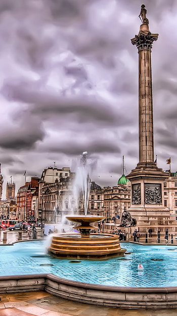 Trafalgar Square United Kingdom, , England landscapes, British history HD phone wallpaper