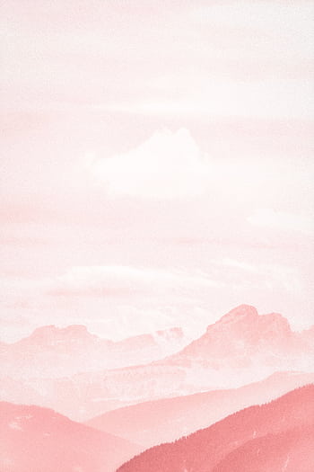 A soft pink pastel mountain landscape, perfect for aesthetic backgrounds or . HD phone wallpaper
