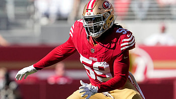 of De'Vondre Campbell in Action with the San Francisco 49ers, Sports, football, NFL, San Francisco 49ers HD wallpaper