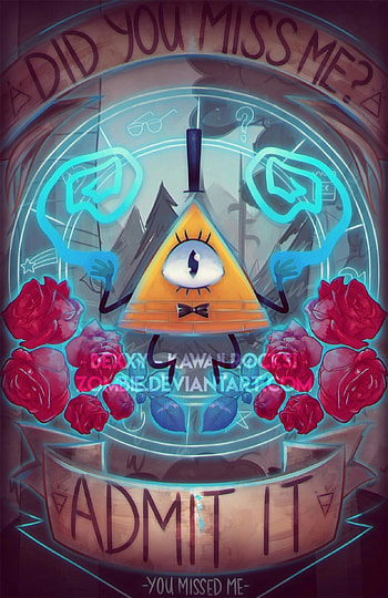 You Missed Me - Bill Cipher - Gravity Falls by zombie on DeviantArt HD phone wallpaper
