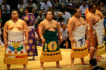 Sumo, July grand sumo tournament, Nagoya highlights, Exciting matches HD wallpaper