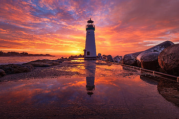 Lighthouse beauty, Spectacular tower, Seaside enchantment, Majestic view HD wallpaper