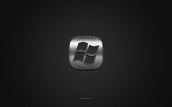 Windows 11 logo, silver shiny logo, Windows 11 metal emblem, Windows, gray carbon fiber texture, Windows 11, brands, creative art, Windows 11 emblem, Windows logo HD wallpaper