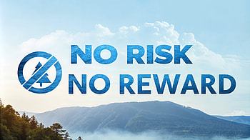 No Risk, No Reward: Stunning Inspiration, mountain, motivational HD wallpaper