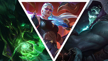 League of Leguens Yorik,Kayle,Swain, video game, League Of Legends HD wallpaper