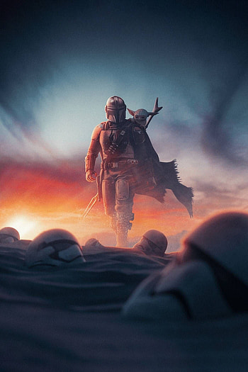 The Mandalorian, Yoda (Star Wars) HD phone wallpaper