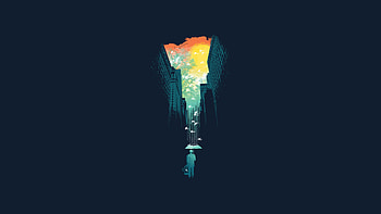 Minimalist Dump HD wallpaper