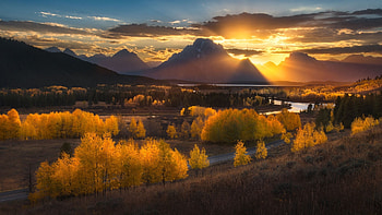 Autumn Sunset, , windows HD wallpaper