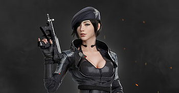 Asian Commando Girl , artist, artwork, digital-art, artstation HD wallpaper