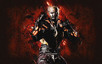 Ghost Jax Briggs, Mortal Kombat Mobile, Ghost Jax Briggs MK Mobile, Mortal Kombat, red stone background, Mortal Kombat Mobile characters, grunge art, Ghost Jax Briggs Mortal Kombat HD wallpaper