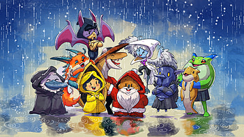 Against the Storm - Chibi Villagers Happy Holidays, Against the Storm HD wallpaper