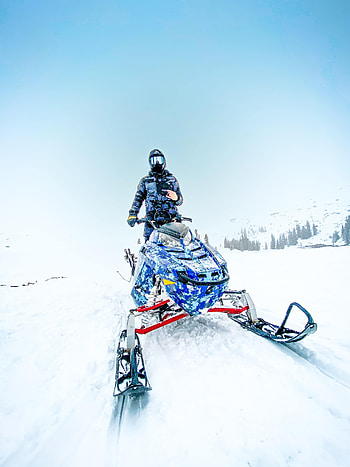 Winter, Snow, Miscellanea, Miscellaneous, Helmet, Human, Person, Snowmobile HD phone wallpaper