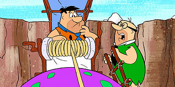 Fred and Mr. Slate, The Flintstones (Cartoon) HD wallpaper