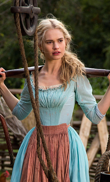 Lily James, Cinderella 6 HD phone wallpaper