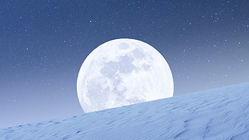 Big Moon , moon, artist, artwork, digital-art HD wallpaper