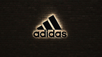 Glowing, Logo Adidas HD wallpaper
