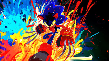 Sonic X Wolverine Tyrant, sonic, wolverine, movies, artwork, art, digital-art, ai HD wallpaper