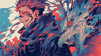 Sukuna, Sukuna (Jujutsu Kaisen), Jujutsu Kaisen, AI Art HD wallpaper