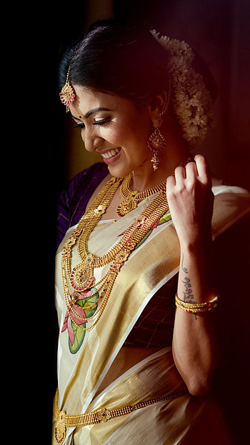 Anju Kurien, malayalam actress, bridal HD phone wallpaper