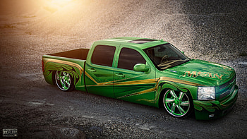 Chevrolet Silverado Lowrider, truck, chevrolet, lowrider, cars HD wallpaper