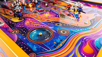 Cosmic Pinball Odyssey, Pinball Machine, pinball, Artwork, colorful, video game HD wallpaper