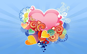 Hearts, Love, Bright, Multicolored, Motley HD wallpaper